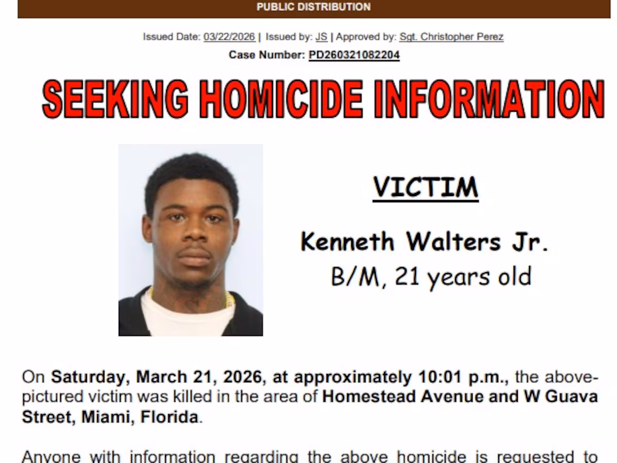 Homicide Investigation Underway in West Perrine, Miami-Dade County