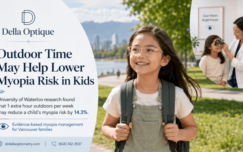 Della Optique Cites Study Linking Outdoor Time to Lower Myopia Risk in Kids
