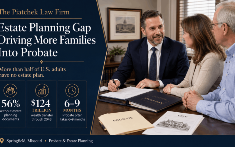 Piatchek Law Firm: 56% of Americans Face Probate Without a Plan