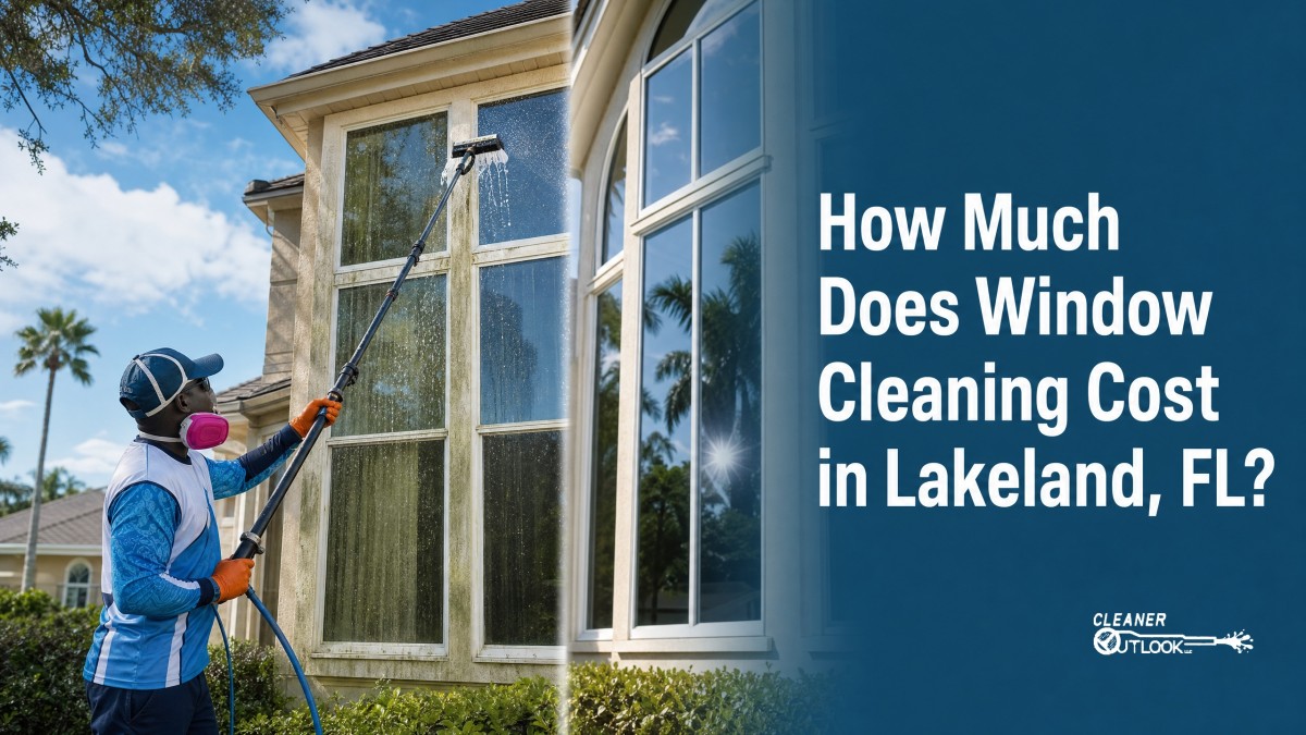 Cleaner Outlook Publishes Window Cleaning Cost Guide for Lakeland Homeowners