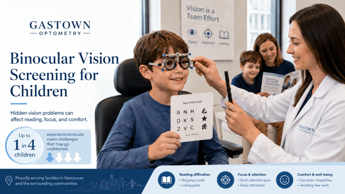 Gastown Optometry Flags Binocular Vision Issues Affecting 25% of Children