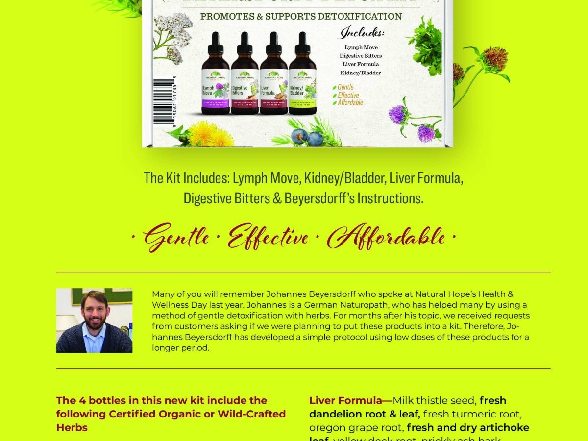 Beyersdorff Detox Kit Launches at Natural Hope Herbals