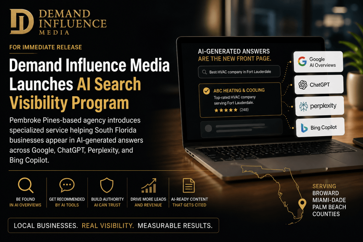 Demand Influence Media Adds AI Search Optimization for South Florida Businesses