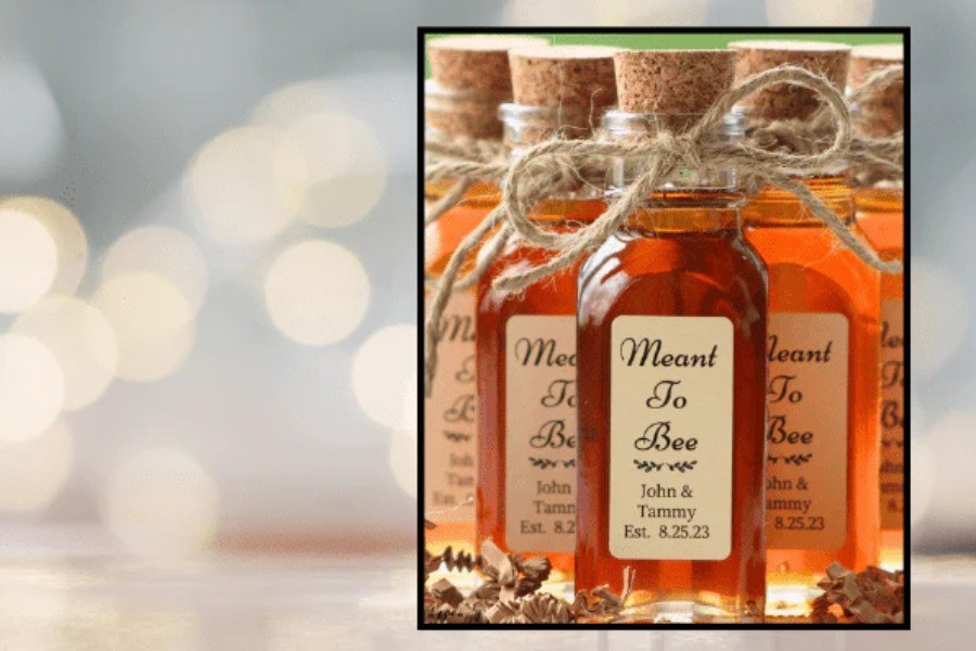 Custom Honey Jars Now Available as Wedding Favors from Bedford Farm