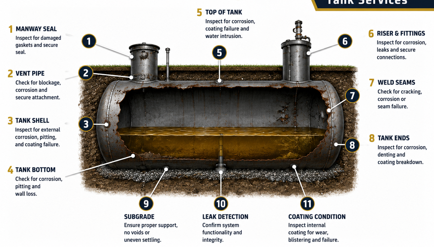 FBG Tank Services Highlights Industrial & Commercial Tank Restoration, Retrofit & Protective Coating Solutions.