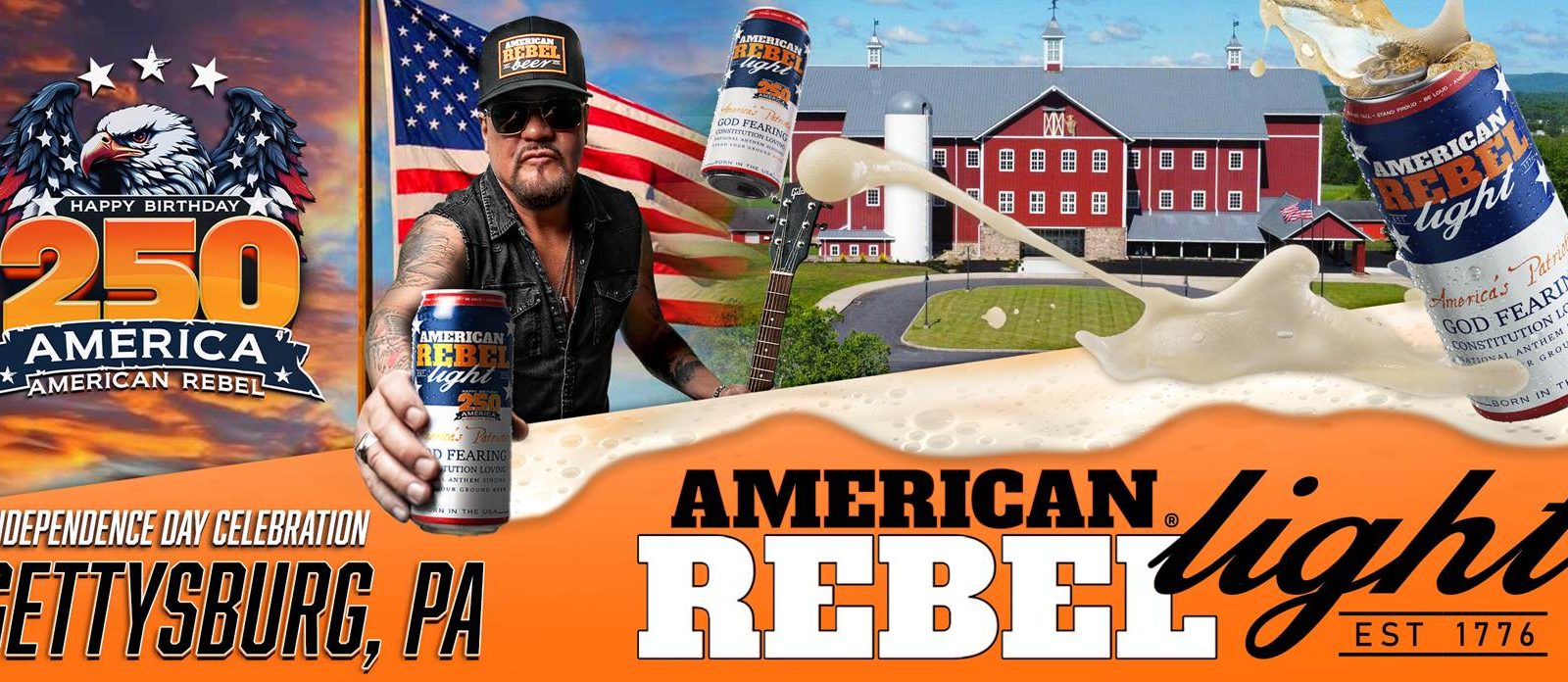 American Rebel Holdings, Inc. (OTCID:AREB) Advances America 250 Brand Amplification Strategy for American Rebel Light Beer – America’s Patriotic Beer with Independence Day Weekend Activation in Gettysburg, PA